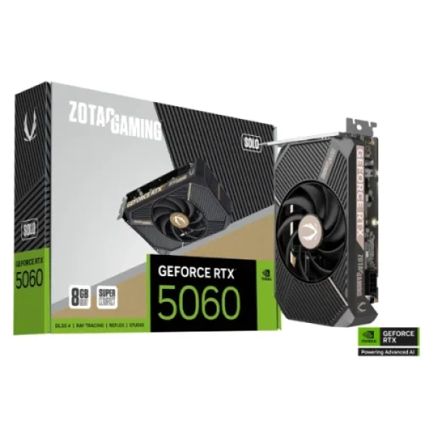 ZOTAC GAMING GeForce RTX 5060 SOLO 8GB GDDR7 Graphics Card